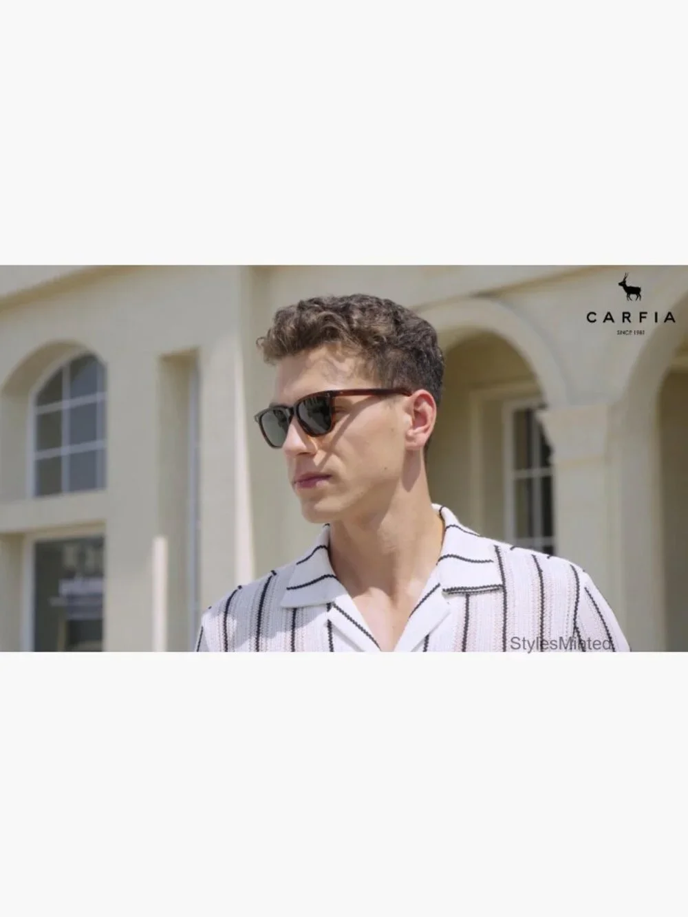 Polarized Retro Square Sunglasses for Men UV400